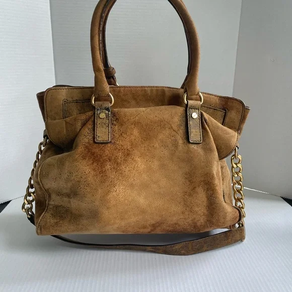 Michael Kors Hamilton distressed suede bag - Picture 9 of 13